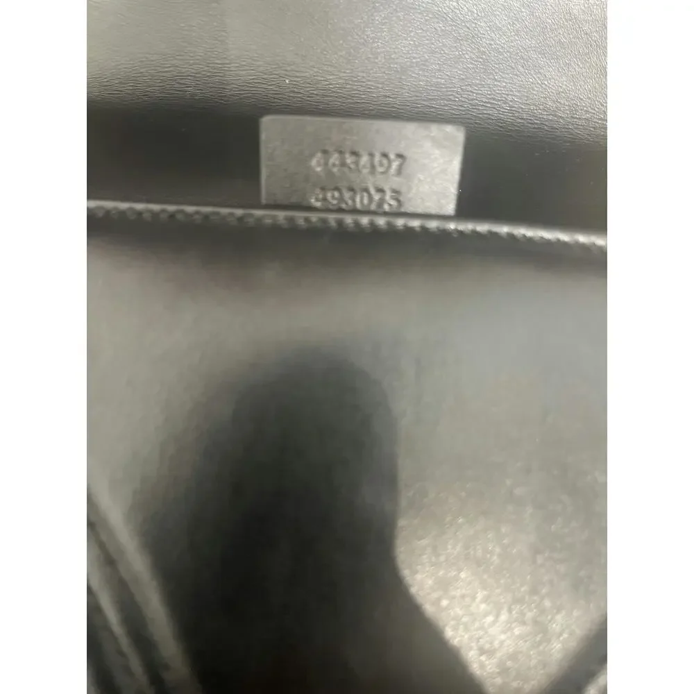 Gucci GG Marmont Small Matelassé Black Leather Shoulder Bag - Picture 6 of 6